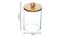 Perspex Round Cosmetic Holder with Bamboo lid (small)