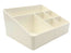 Off-white Plastic Tiered Cosmetic Holder (6 compartments)