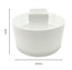 White Plastic Rotating Organizer Round (5 compartments)