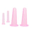 Silicone Cups for Facial Cupping - Pink 4's