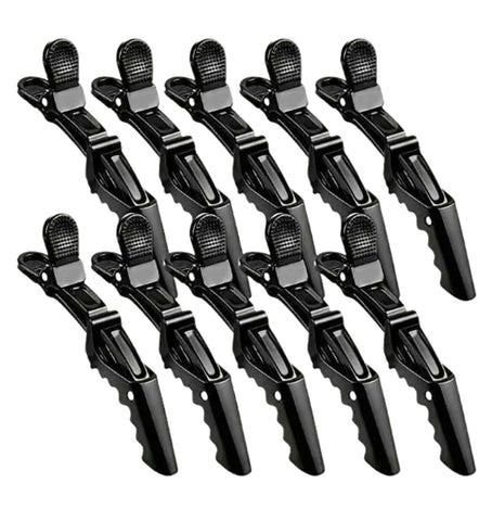 Crocodile Clips - Black Plastic 10's