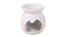 Essential Oil / Wax Melt Burner (white with heart)