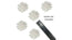 Diffuser Sticks Black with White Flowers 5pc