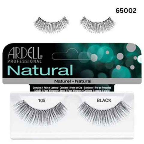 Eyelash Pair #105 Black (No Glue)