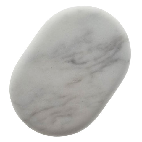 Marble Stone Ovular Medium White