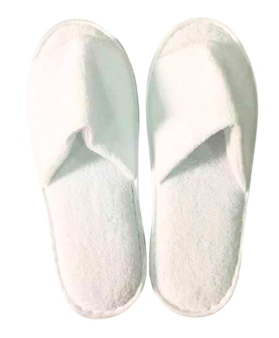 Woven Velour Open Toe Slippers (1 pair)